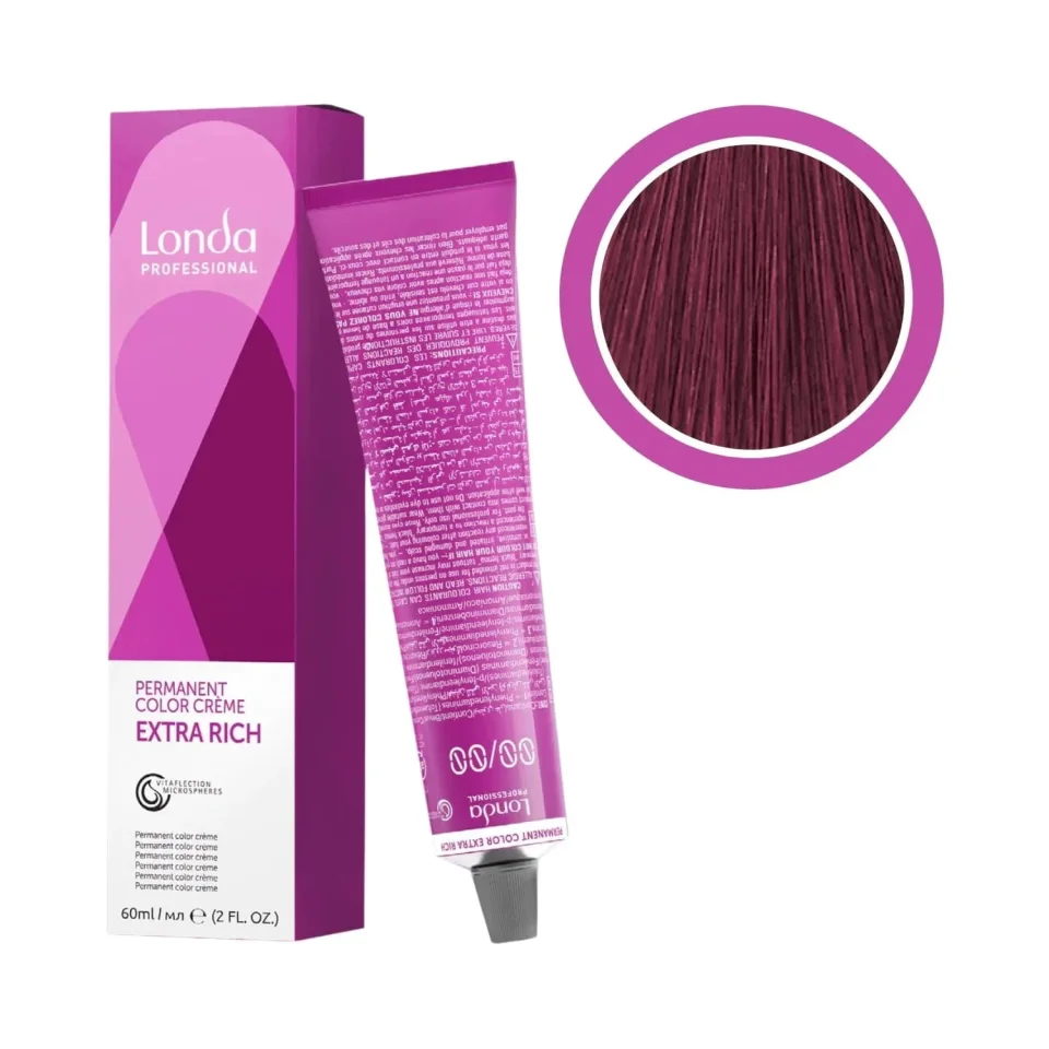 Vopsea permanentă, Londa Professional, Londacolor 5/65 Castaniu Deschis Violet Roșu, 60 ml