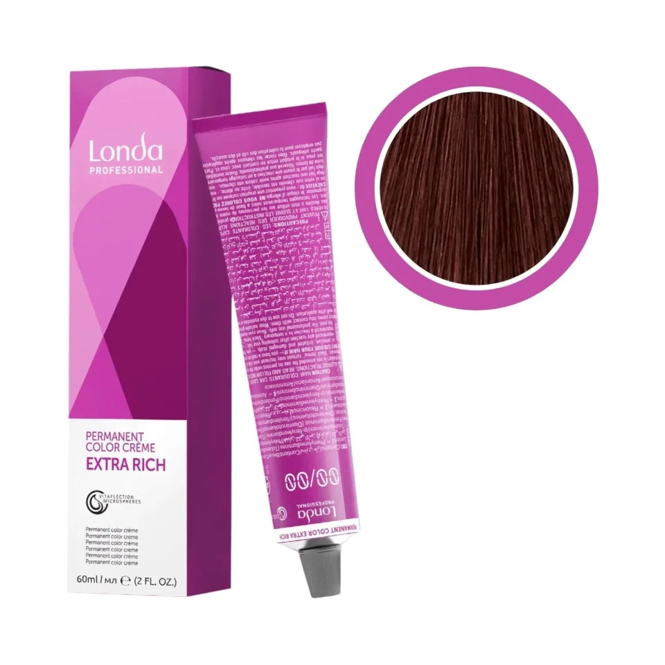 Vopsea permanentă, Londa Professional, Londacolor 5/74 Castaniu Deschis Maro Cupru, 60 ml