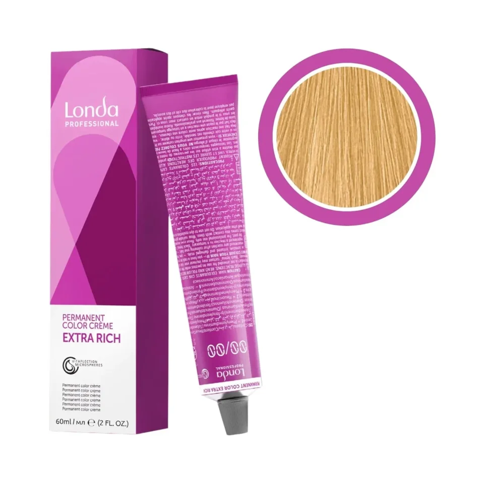 Vopsea permanentă, Londa Professional, Londacolor 9/7 Blond Luminos Maroniu, 60 ml