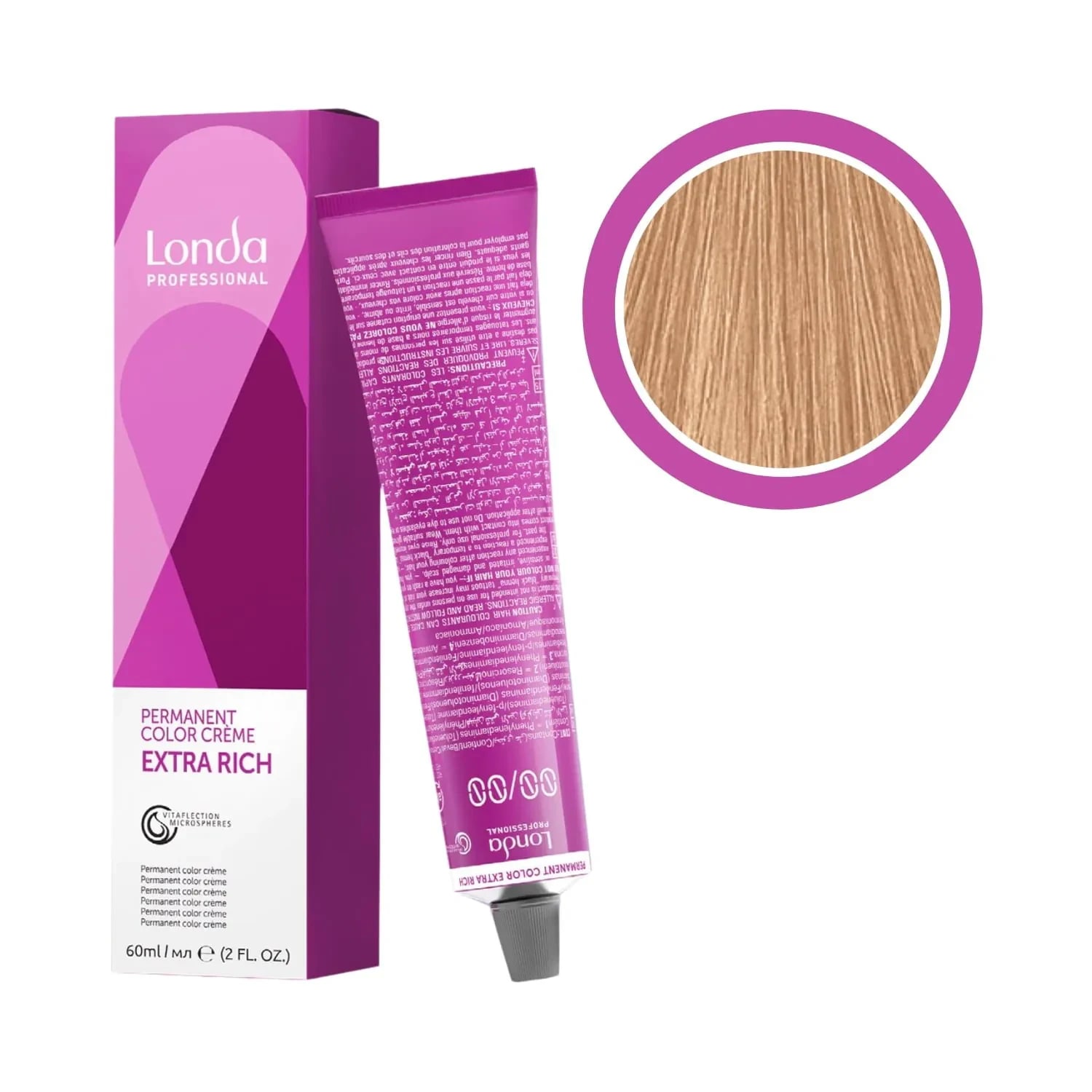 Vopsea permanentă, Londa Professional, Londacolor 9/79 Blond Foarte Deschis Maro Cendré, 60 ml