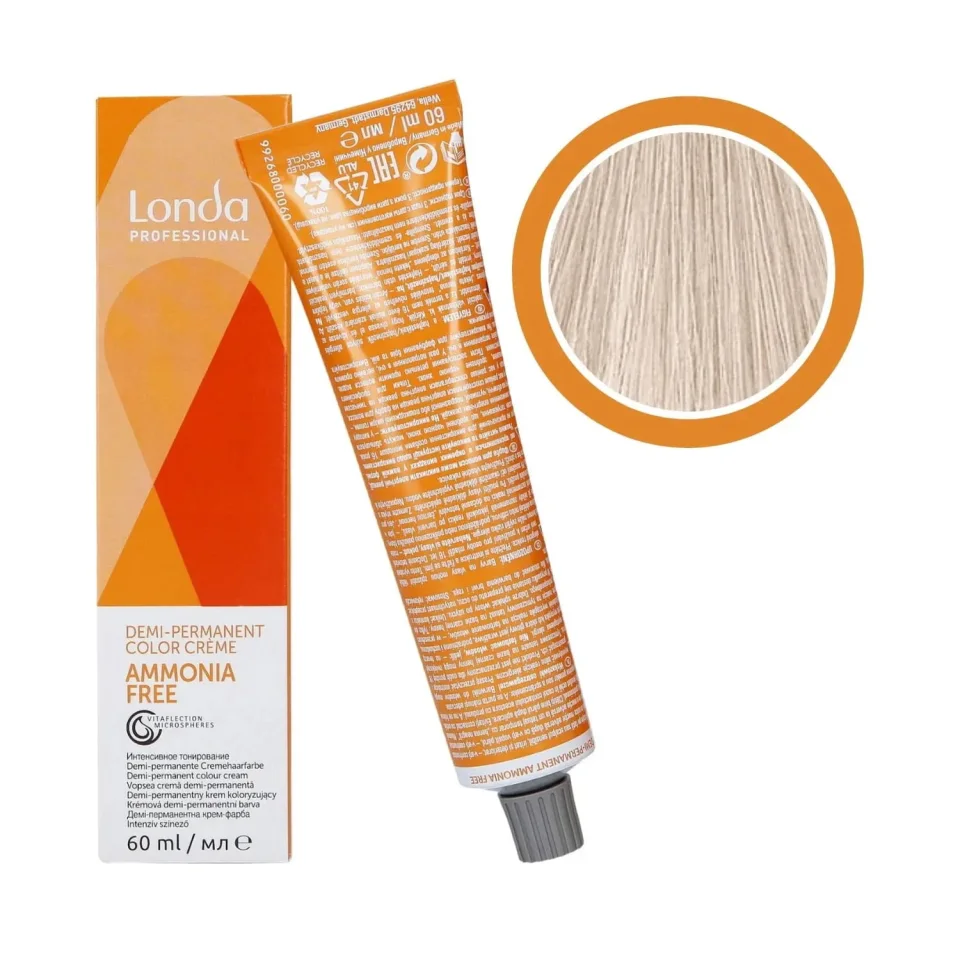 Vopsea demi-permanentă fără amoniac, Londa Professional, Londacolor 10/6 Blond Solar Violet, 60 ml