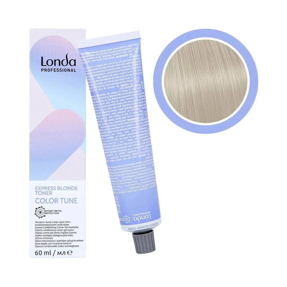 Toner expres pentru blond, Londa Professional, Color Tune Express Blonde Toner /19 Frozen Pearl, 60 ml