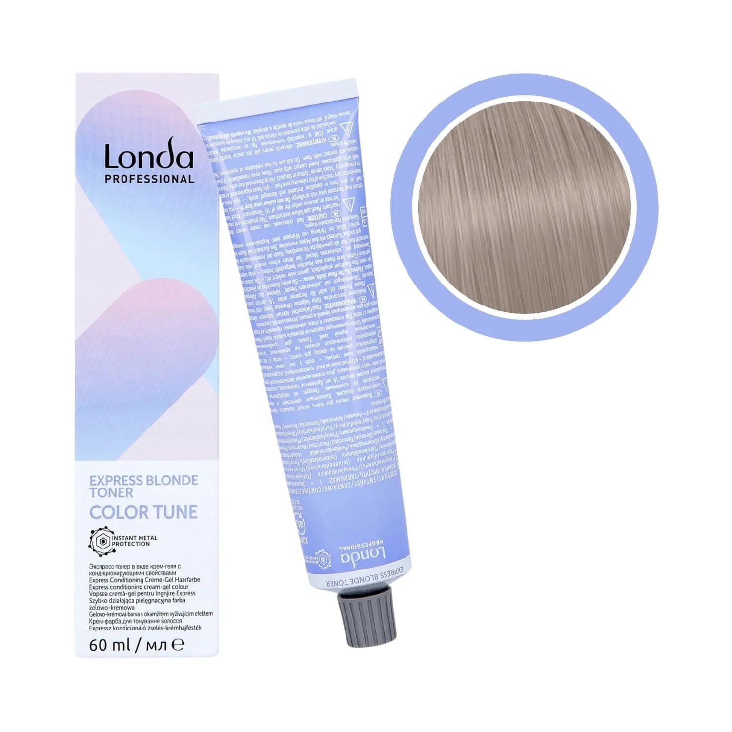 Toner expres pentru blond, Londa Professional, Color Tune Express Blonde Toner /69 Violet Cendré, 60 ml