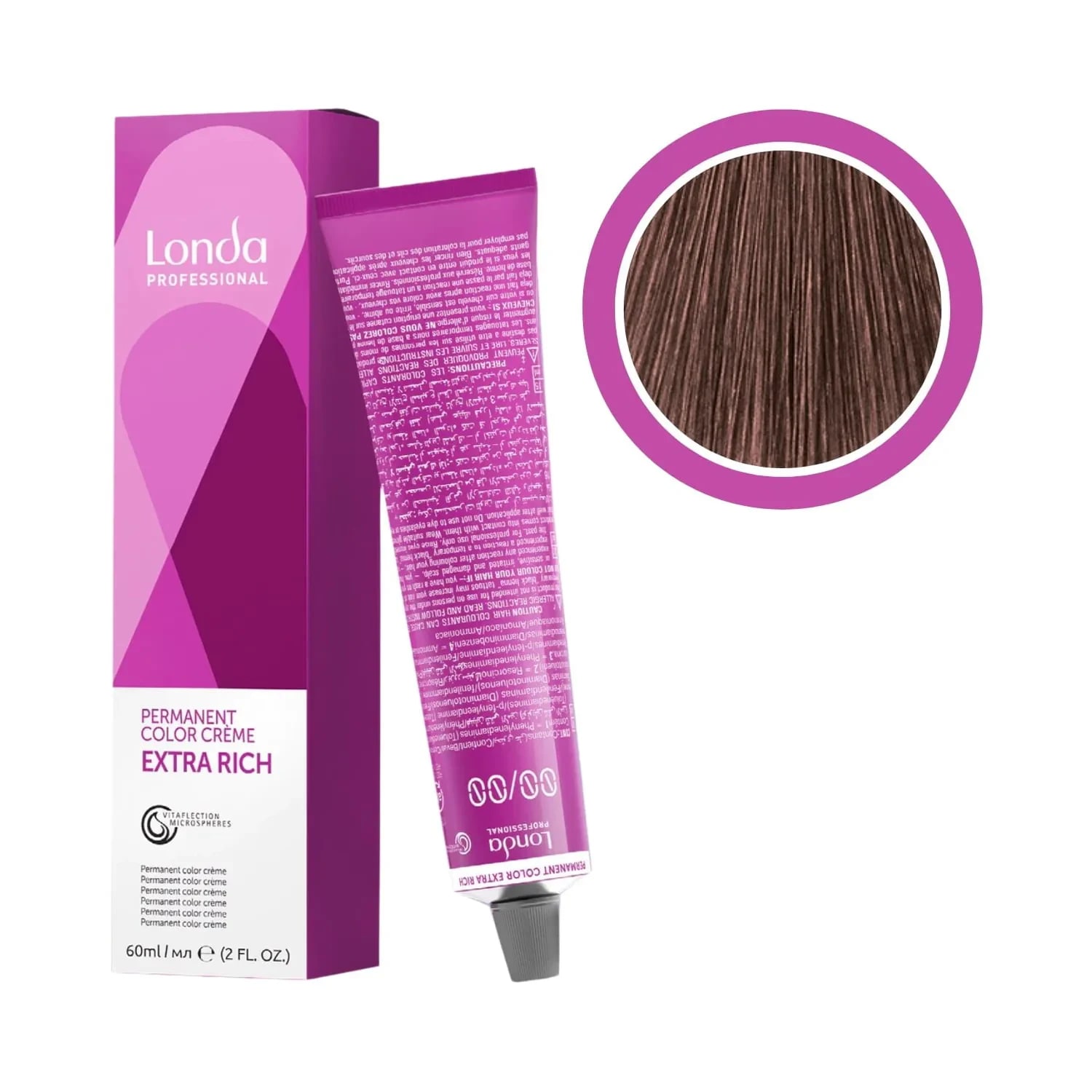 Vopsea permanentă, Londa Professional, Londacolor 6/7 Blond Închis Maroniu, 60 ml