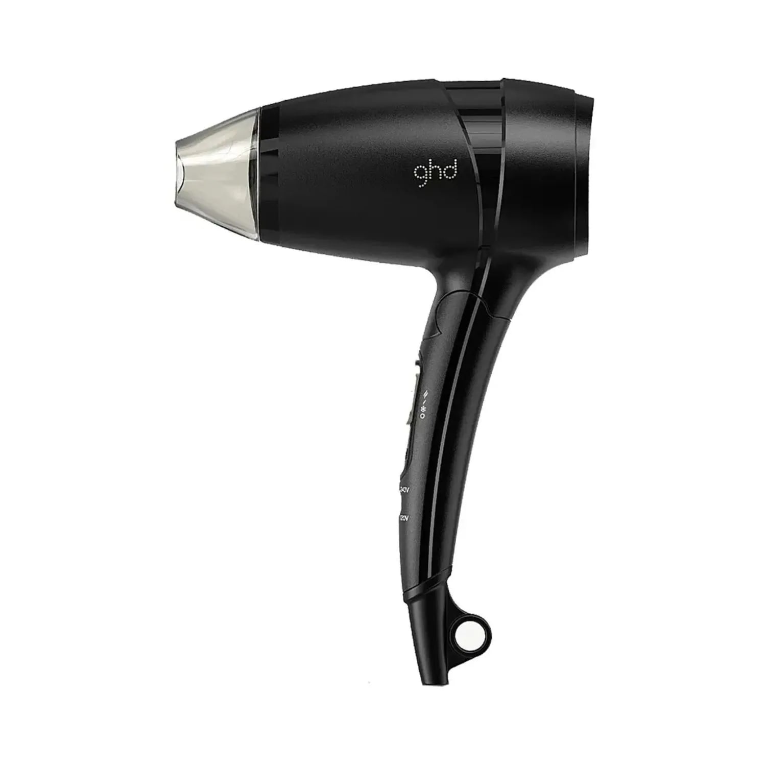 Uscător de păr pliabil profesional, GHD Flight+ Travel Hair Dryer, 1400 W, Negru