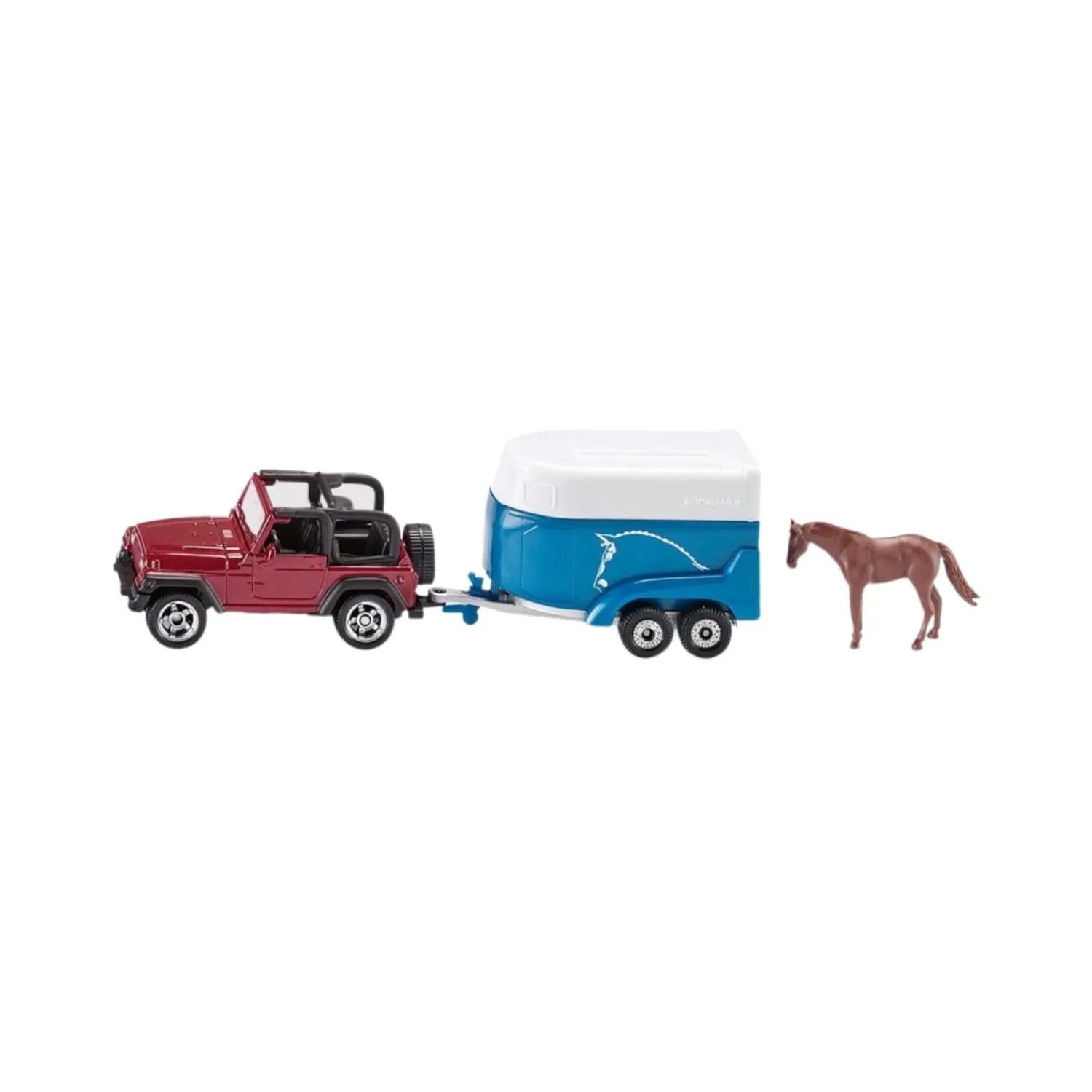 Jucărie Metalică Jeep Wrangler cu Remorcă Siku 1651 - Detalii Realiste și Design de Înaltă Calitate