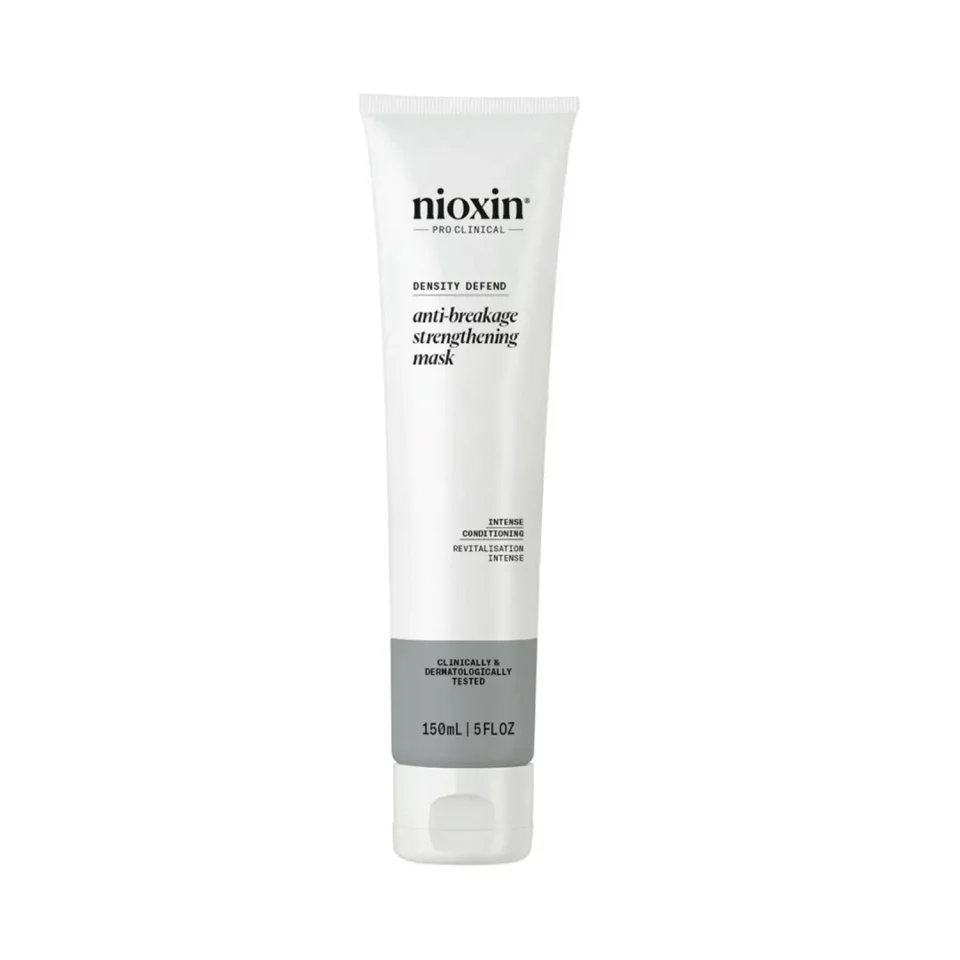 Mască fortifiantă anti-rupere pentru păr deteriorat sau vopsit, Nioxin, Density Defend Anti-Breakage Strengthening Mask, 150 ml