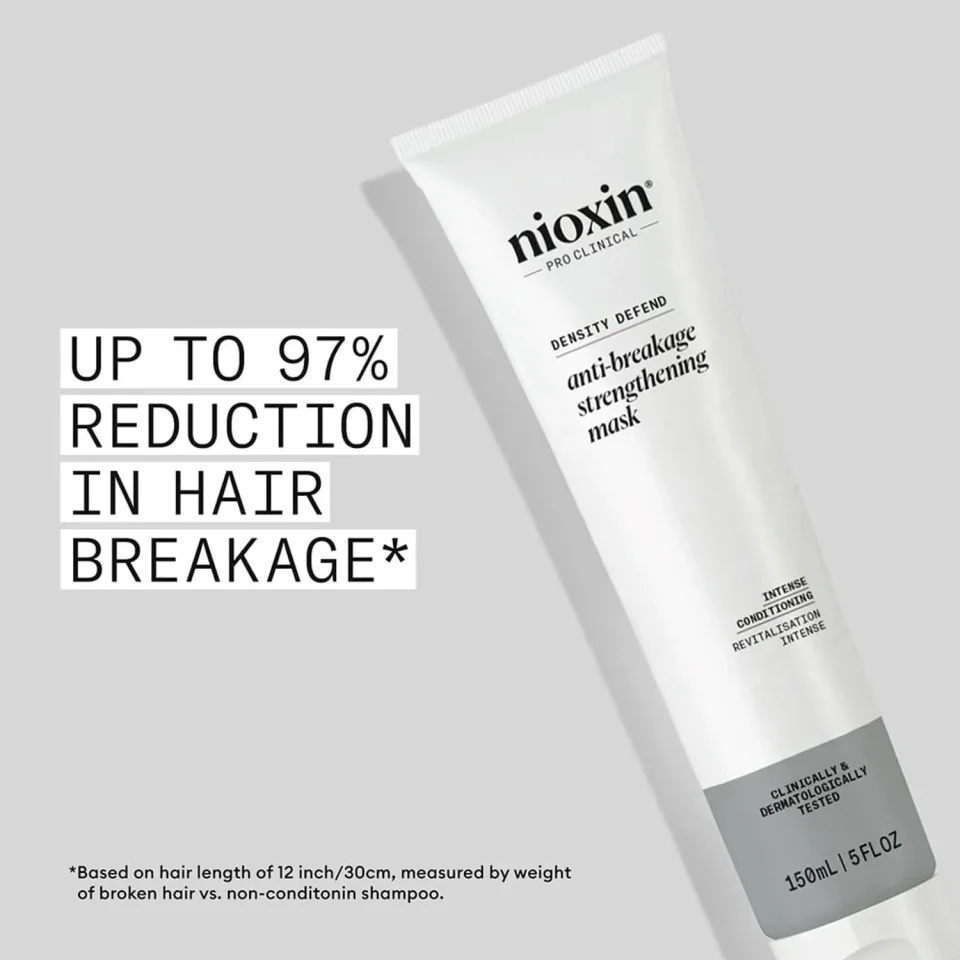 Mască fortifiantă anti-rupere pentru păr deteriorat sau vopsit, Nioxin, Density Defend Anti-Breakage Strengthening Mask, 150 ml — imagine 2
