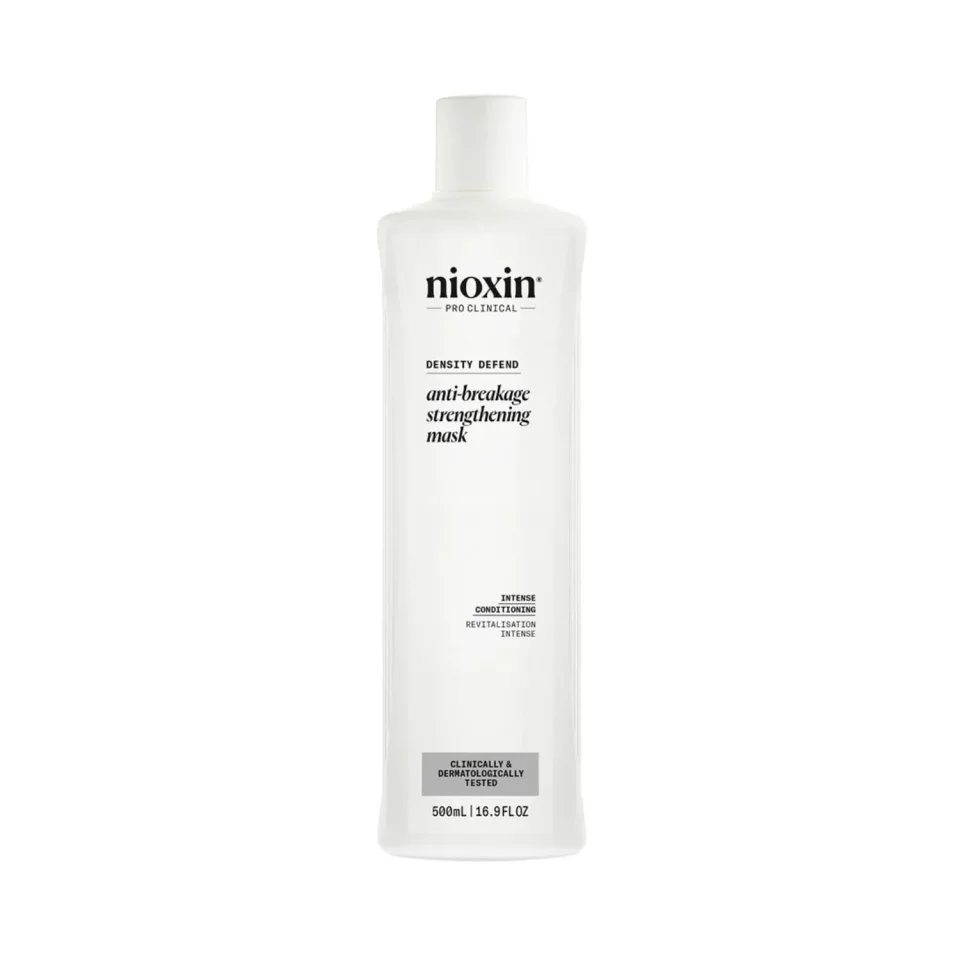 Mască fortifiantă anti-rupere pentru păr deteriorat sau vopsit, Nioxin, Density Defend Anti-Breakage Strengthening Mask, 500 ml