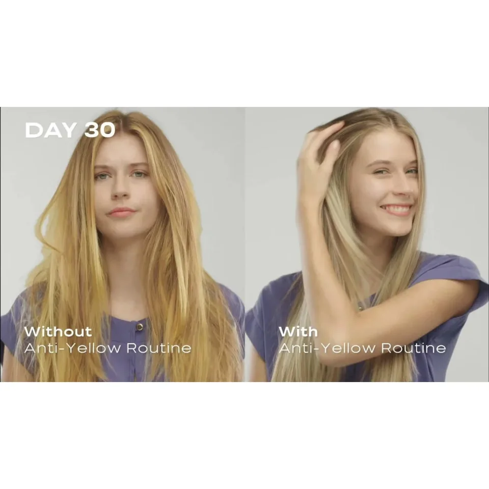 Șampon intens anti-galben pentru păr blond natural, decolorat sau argintiu, Alfaparf Milano, Intense Anti-Yellow Low Shampoo, 1000 ml — imagine 2