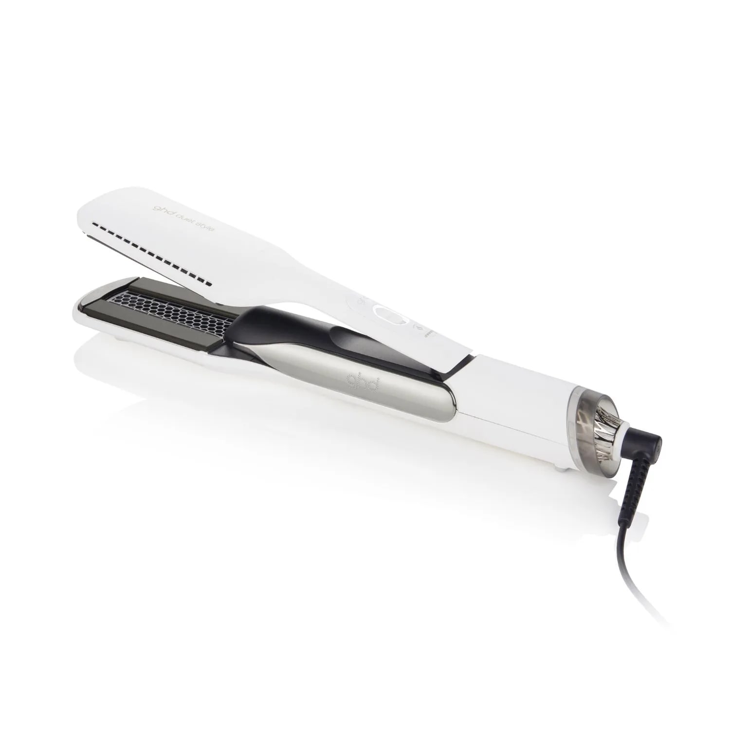 Placă de păr cu aer cald 2 în 1, GHD Duet Style White