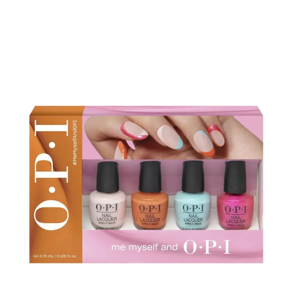 Set 4 nuante lac de unghii, Opi Nail Lacquer Me, Myself and Opi Collection, 4 x 3,75ml