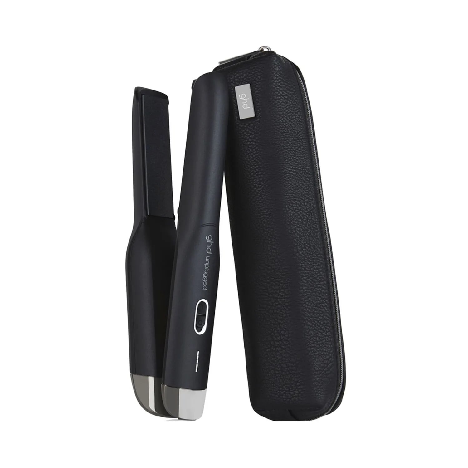 Placă de păr profesională fără fir, GHD Unplugged Straightener Black cu plăci de 22 mm