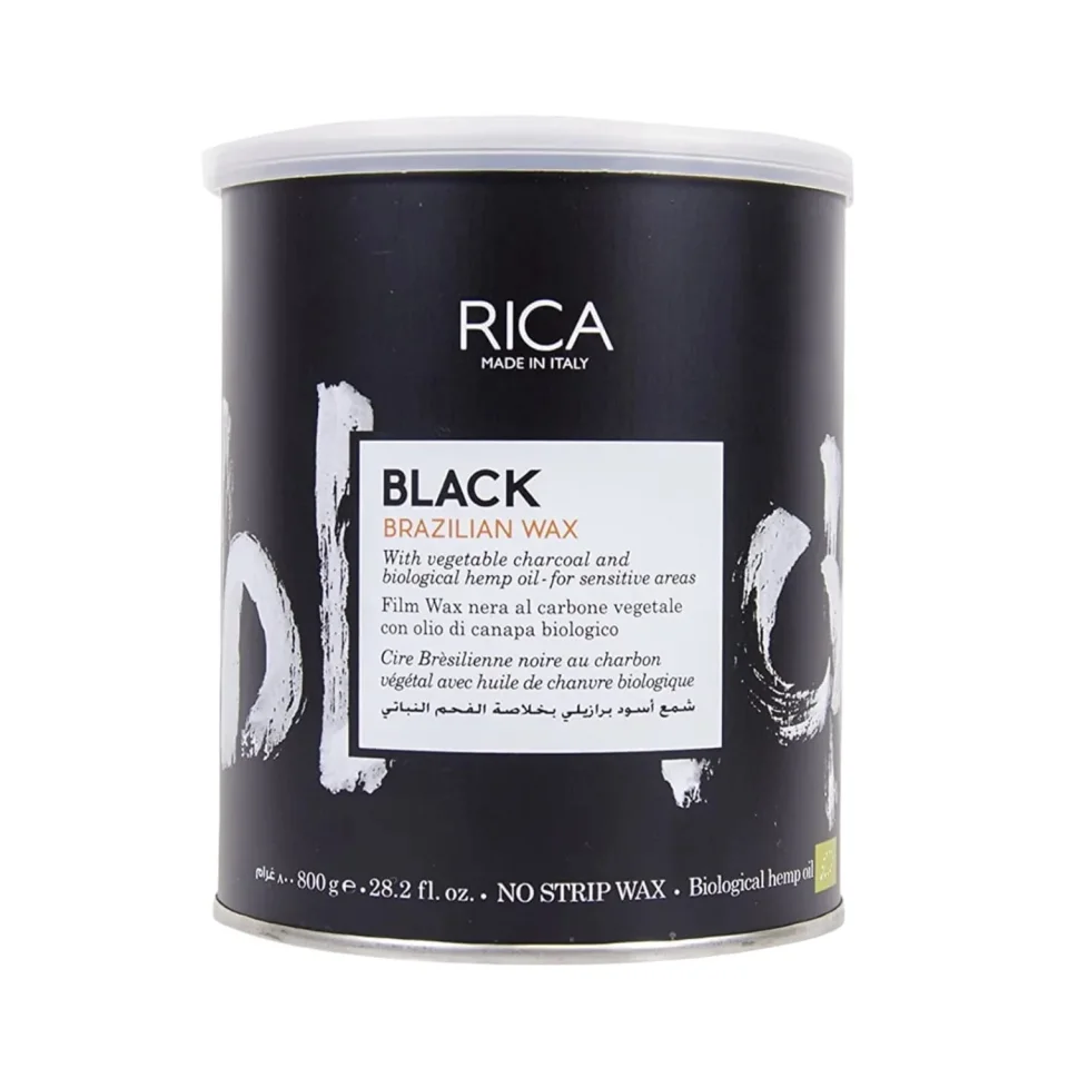 Ceară braziliană pentru epilare, Rica, Black Brazilian Wax, 800 ml
