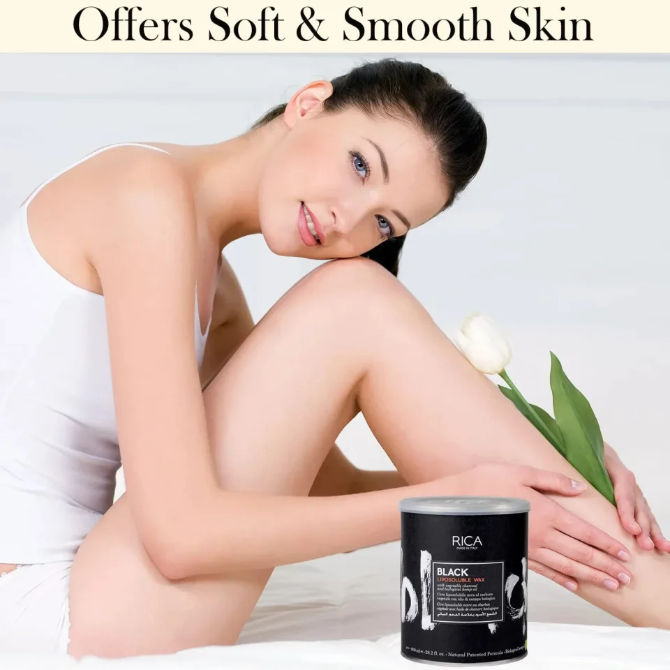 Ceară braziliană pentru epilare, Rica, Black Brazilian Wax, 800 ml — imagine 4