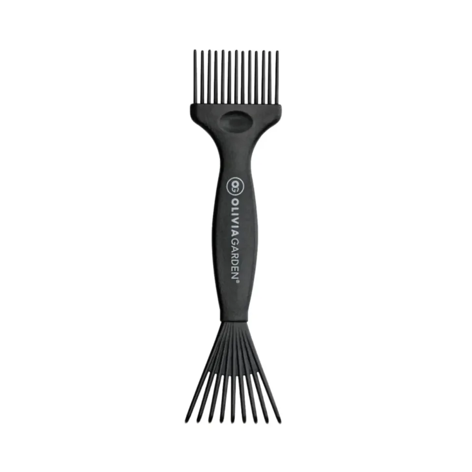 Instrument pentru curatat periile, Olivia Garden, 16cm, negru