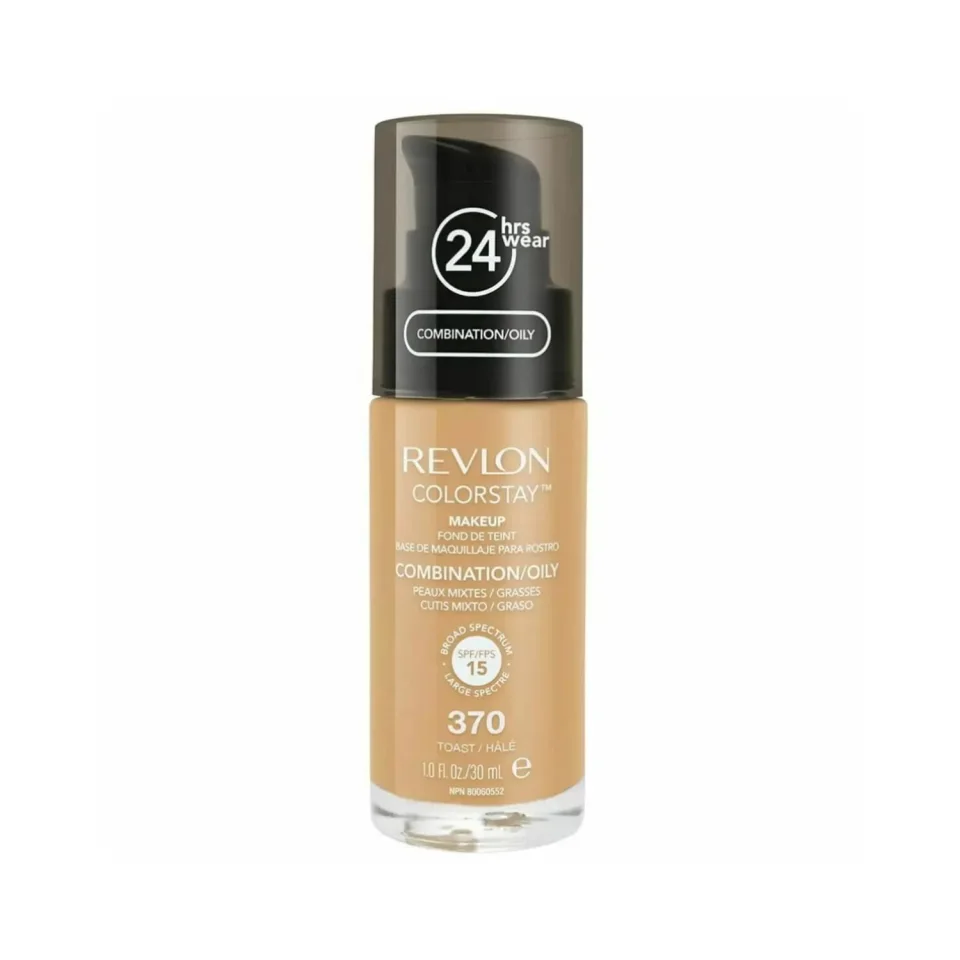 Fond de ten Revlon Colorstay pentru ten gras si mixt 370 Toast, 30 ml