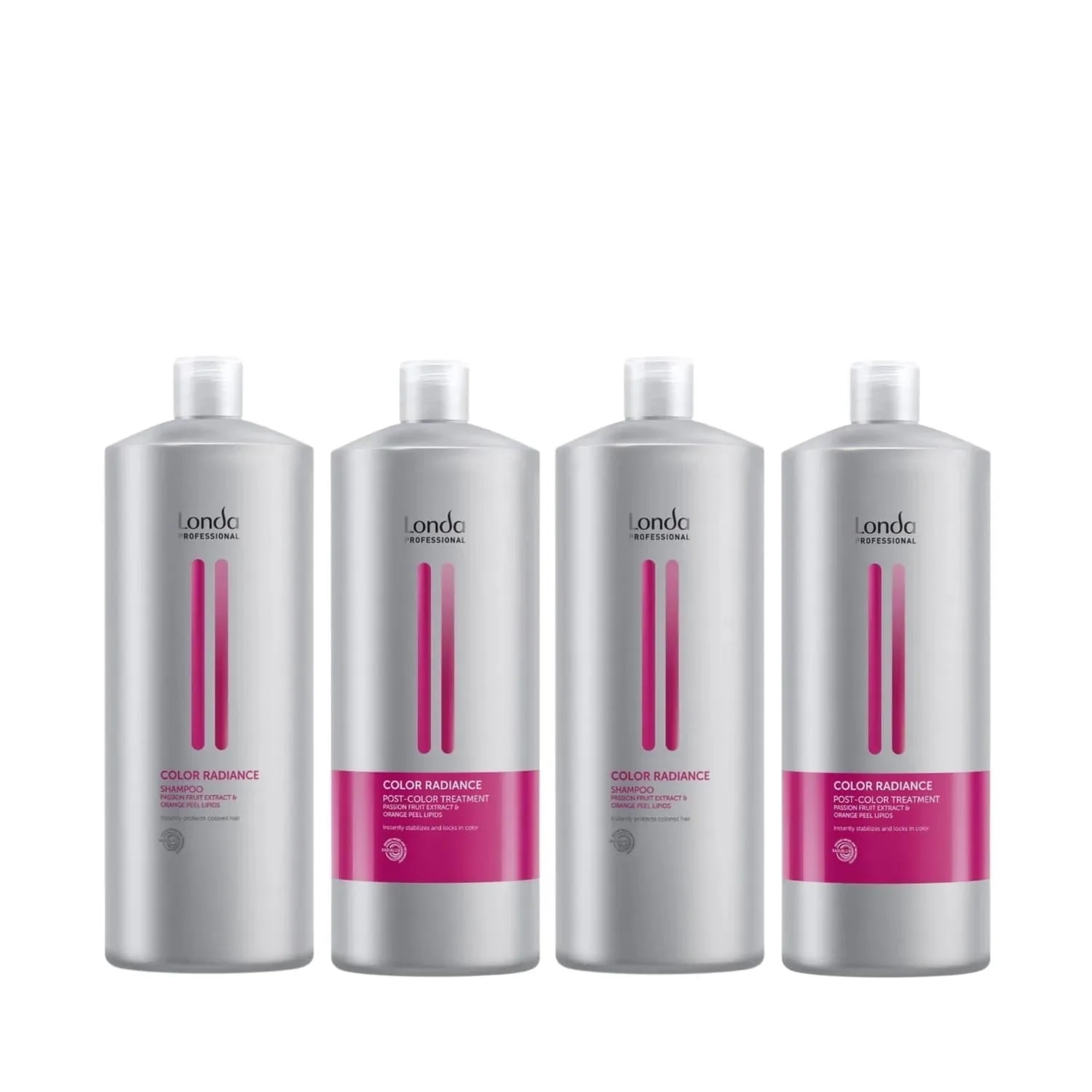 Pachet pentru păr vopsit Londa Professional Color Radiance, 2 x Șampon 1000 ml și 2 x Post Color Tratament 1000 ml