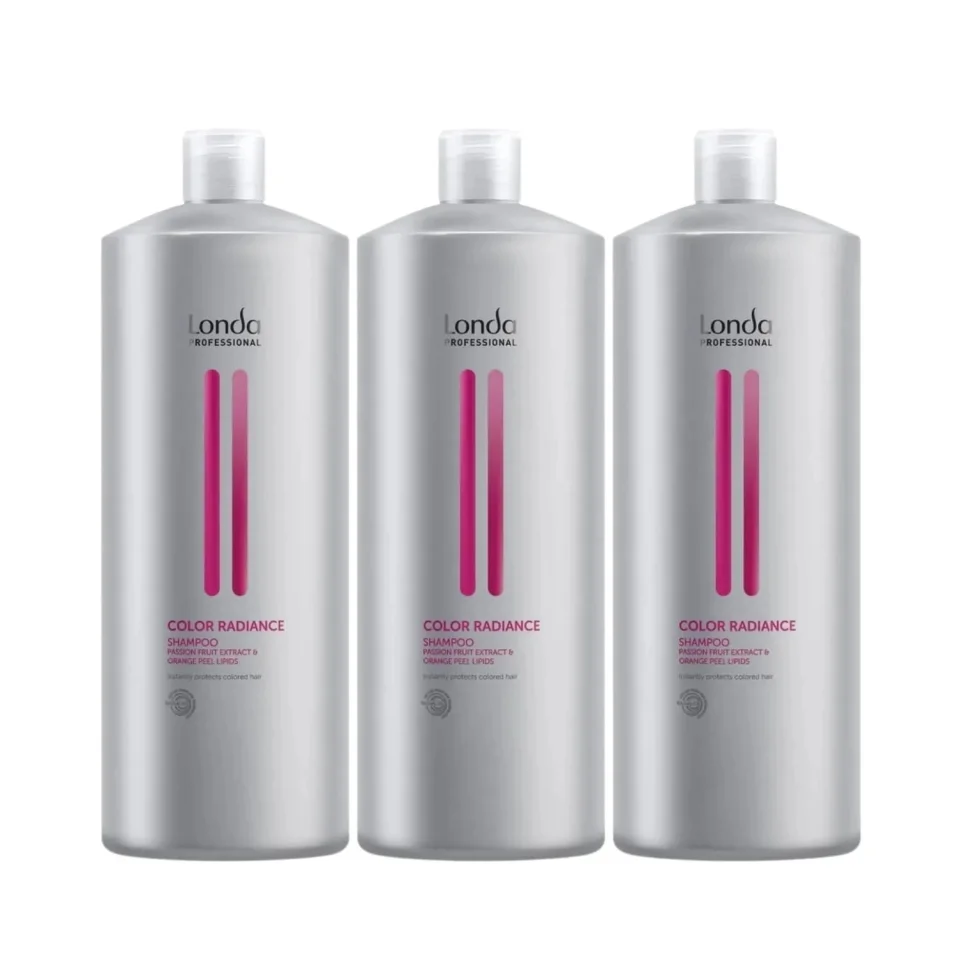 Pachet pentru părul vopsit Londa Professional Color Radiance Shampoo, 1000 ml x 3 buc.