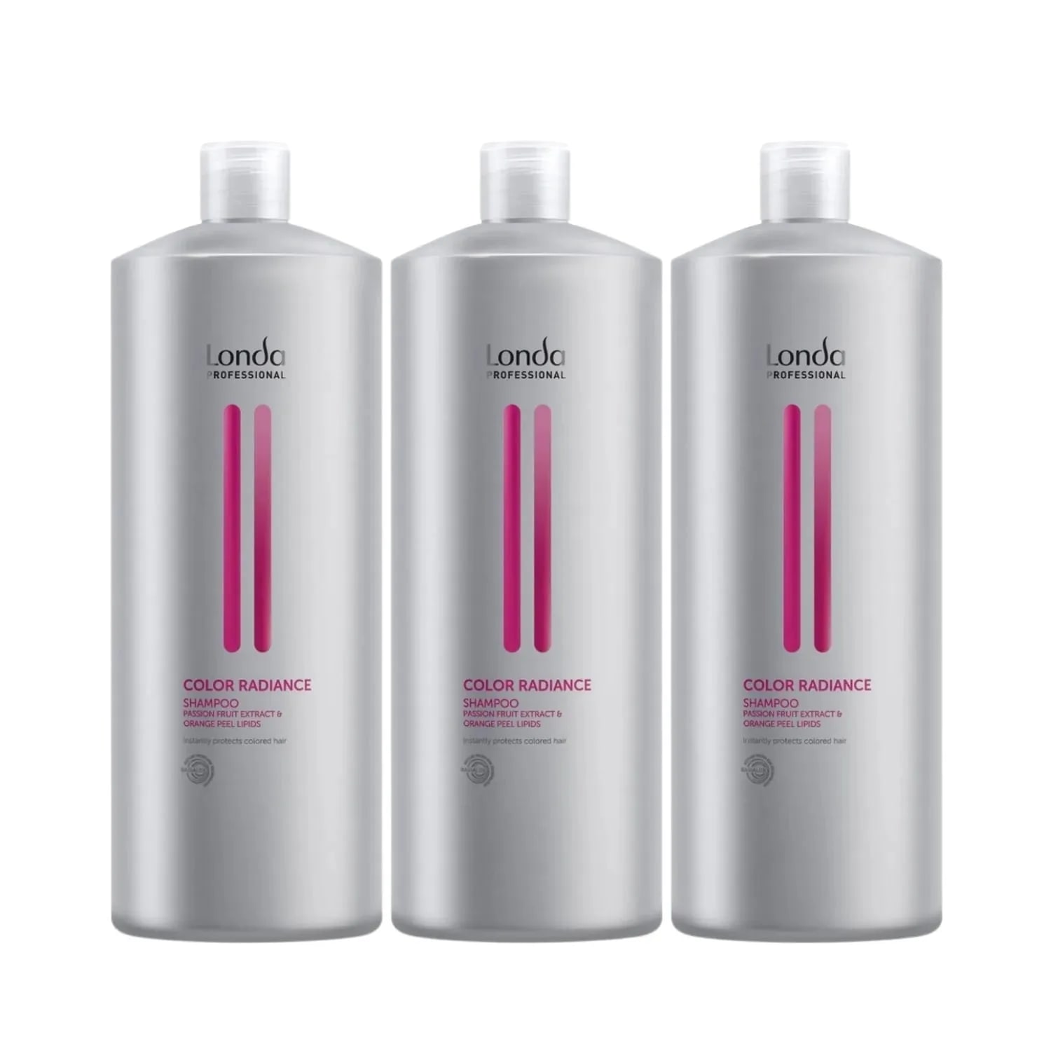 Pachet pentru părul vopsit Londa Professional Color Radiance Shampoo, 1000 ml x 3 buc.