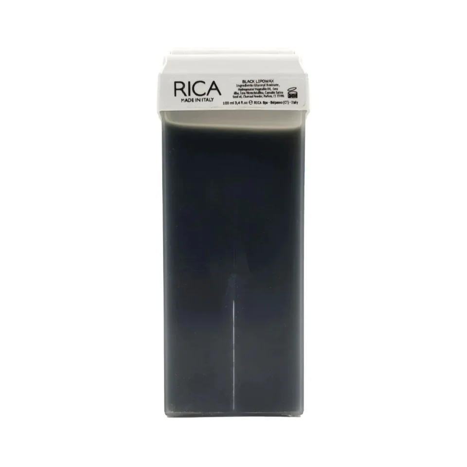 Ceară epilatoare liposolubilă neagră pentru toate tipurile de piele, Rica, Black Liposoluble Wax, 100 ml