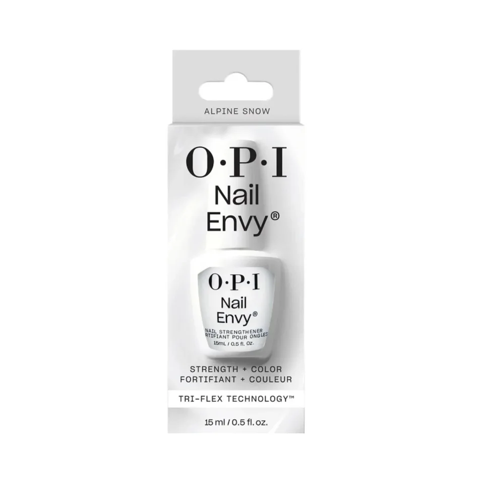 Tratament pentru intarirea unghiilor si culoare, OPI, Nail Envy, Alpine Snow™, 15ml