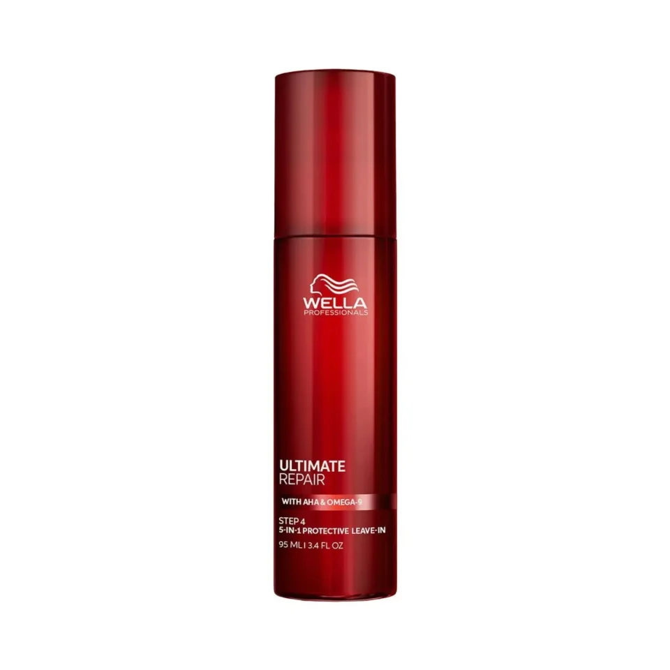 Crema fara clatire reparatoare pentru par deteriorat, Wella Professionals, Ultimate Repair Leave In Spray Pasul 4, 95ml
