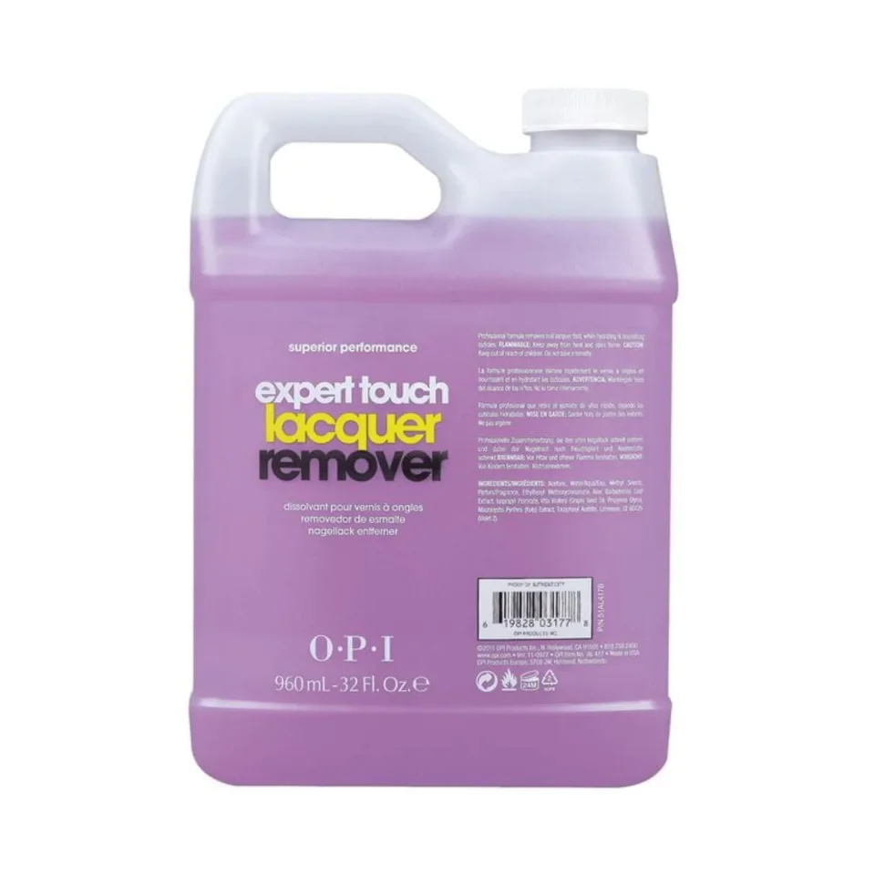 Dizolvant pentru lac semi-permanent, Opi, Expert Touch Lacquer Remover, 960ml