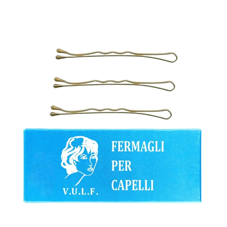 Agrafe de par ondulate aurii, cu bulb, Sabrina, 5 cm, 500gr