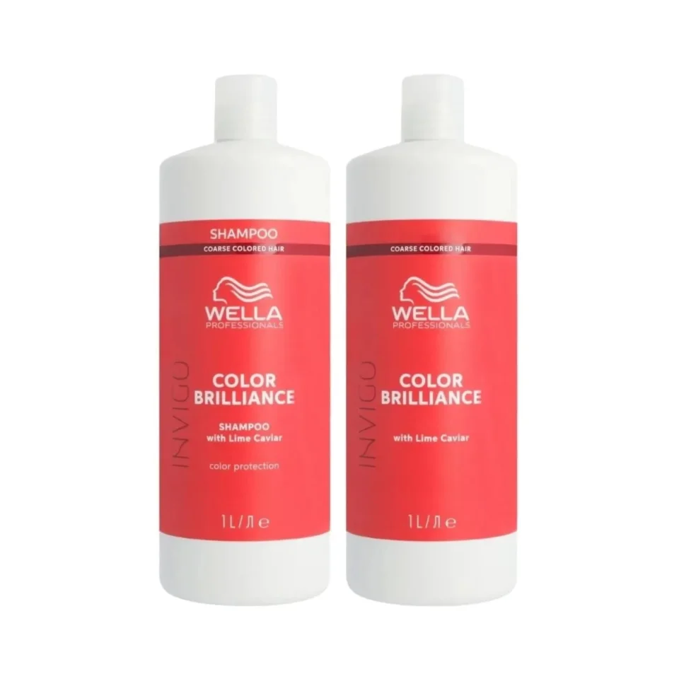 Set pentru par vopsit, Wella Professionals, Color Brilliance Coarse, Shampoo 1000ml+Conditioner 1000ml