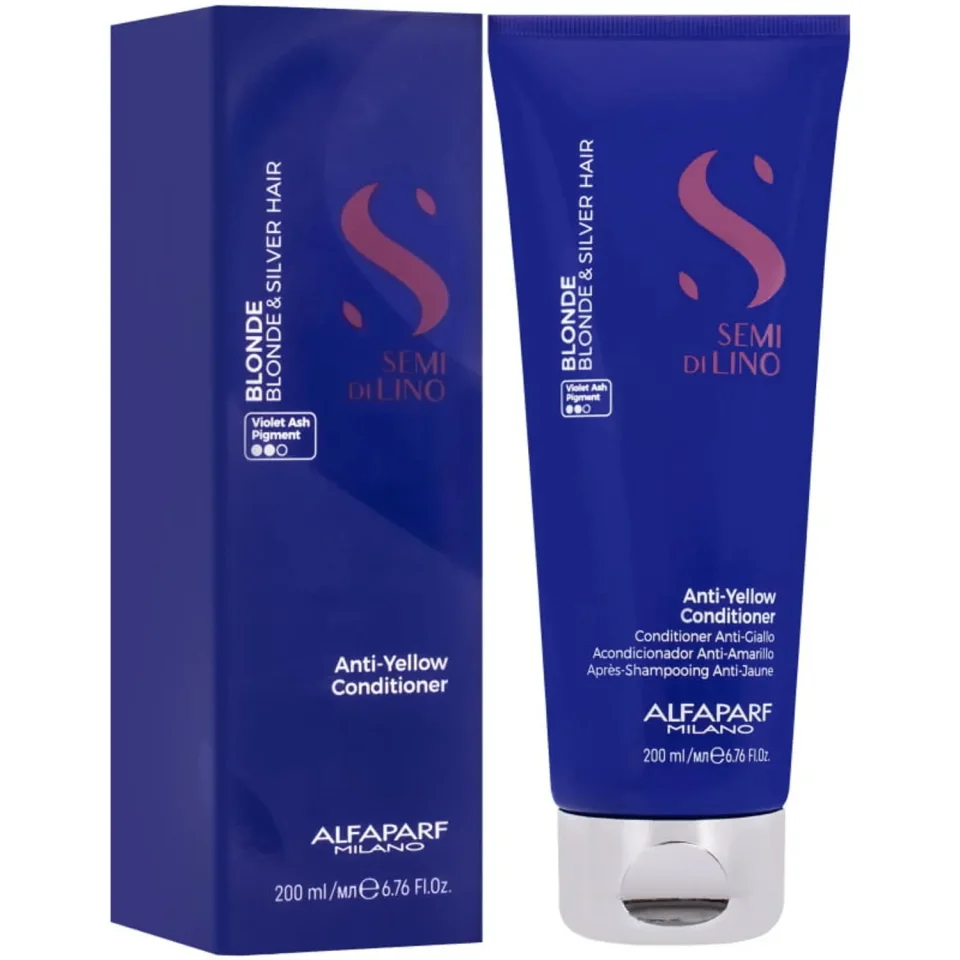 Balsam anti-galben pentru păr blond natural, decolorat sau argintiu, Alfaparf Milano, Anti-Yellow Conditioner, 250 ml — imagine 4