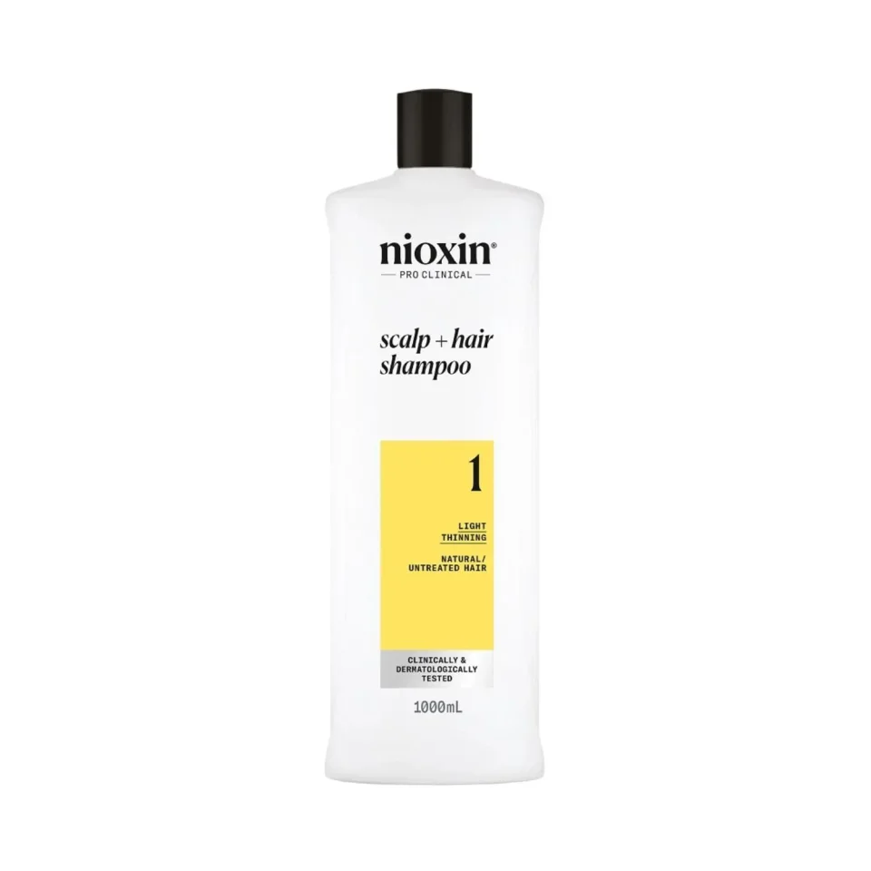 Șampon pentru păr natural cu subțiere ușoară, Nioxin, System 1 Shampoo 1000 ml