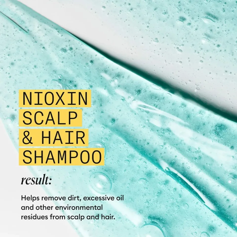 Șampon pentru păr natural cu subțiere ușoară, Nioxin, System 1 Shampoo 1000 ml — imagine 6