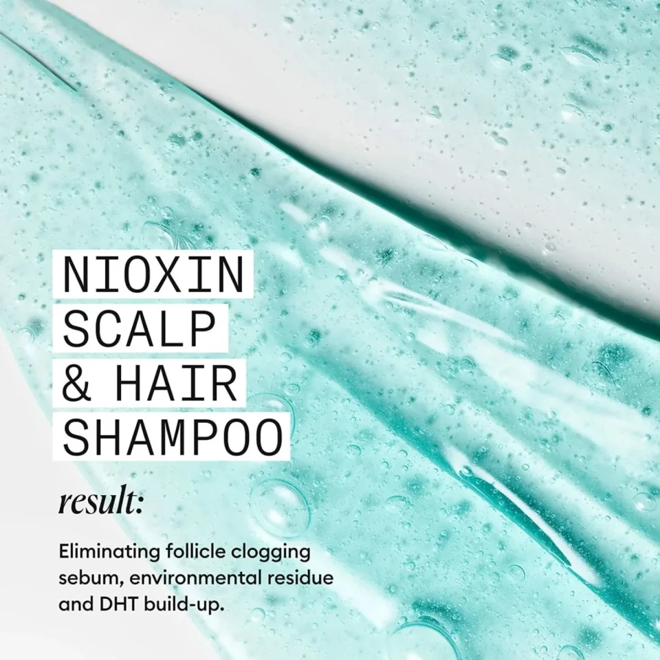 Șampon pentru păr vopsit cu subțiere ușoară, Nioxin, System 3 Shampoo 1000 ml — imagine 6