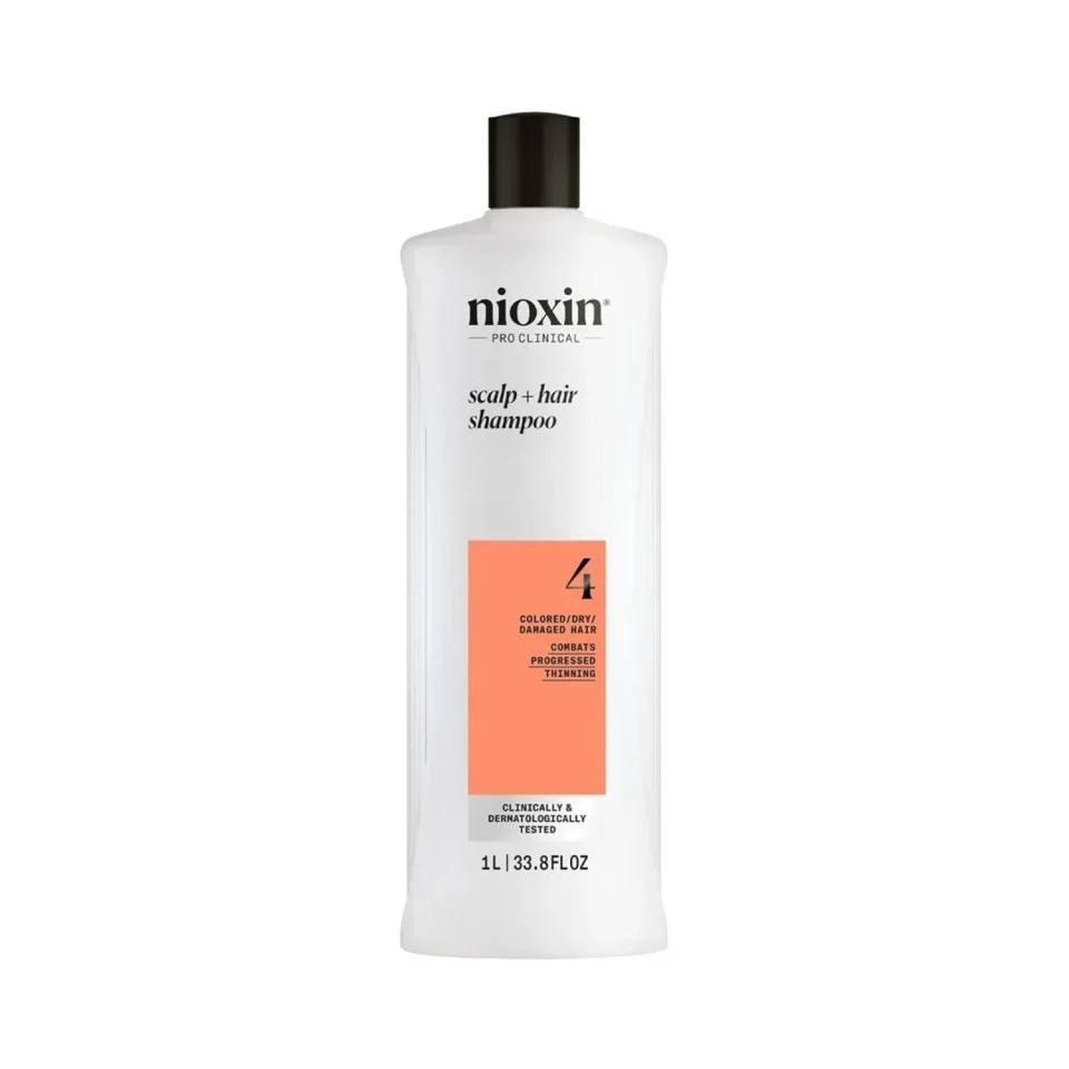 Șampon pentru păr vopsit cu subțiere avansată, Nioxin, System 4 Shampoo 1000 ml