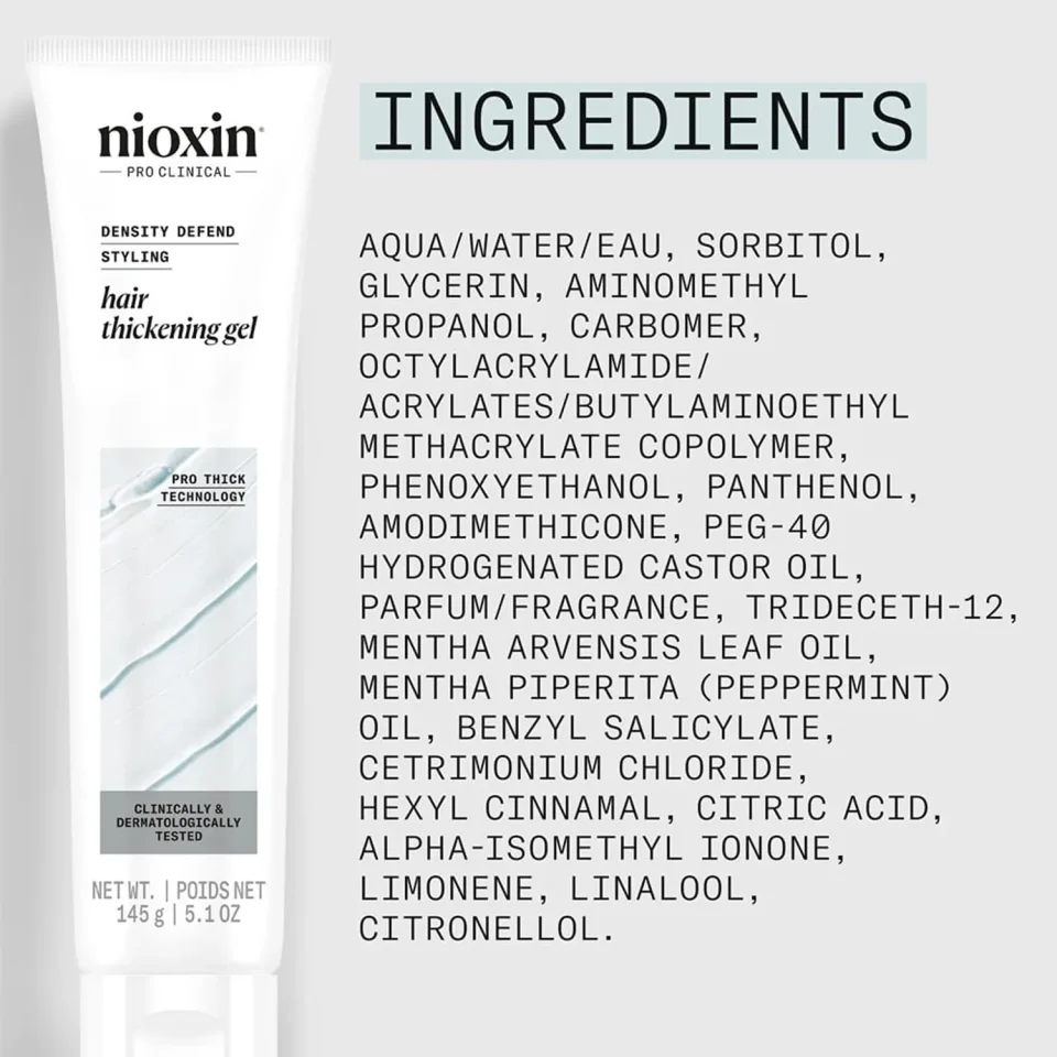 Gel pentru volum și îngroșarea vizibilă a părului, Nioxin, Density Defend Styling Hair Thickening Gel 140 ml — imagine 6