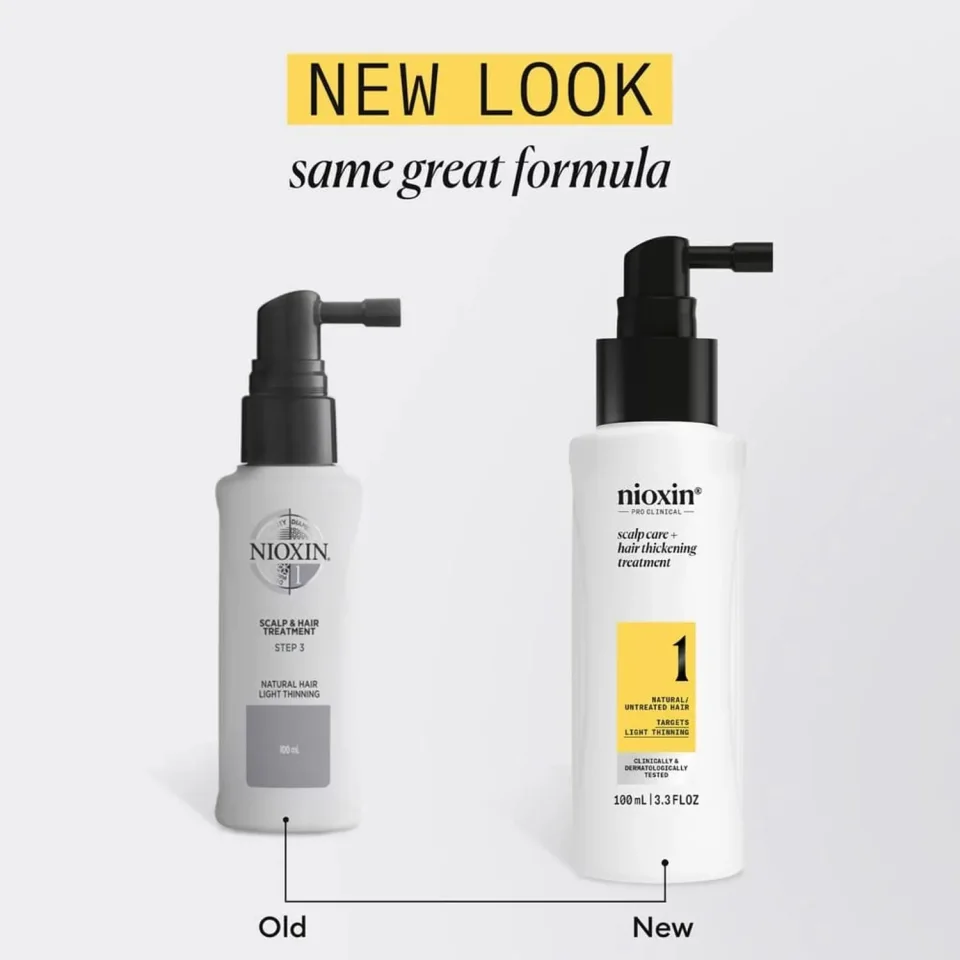 Tratament fără clătire pentru păr natural cu subțiere ușoară, Nioxin, System 1 Hair Treatment 100 ml — imagine 3