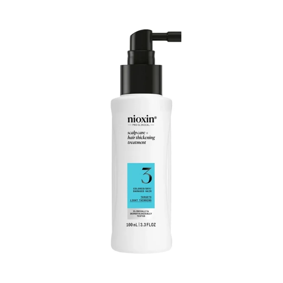 Tratament fără clătire pentru păr vopsit cu subțiere ușoară, Nioxin, System 3 Hair Treatment 100 ml