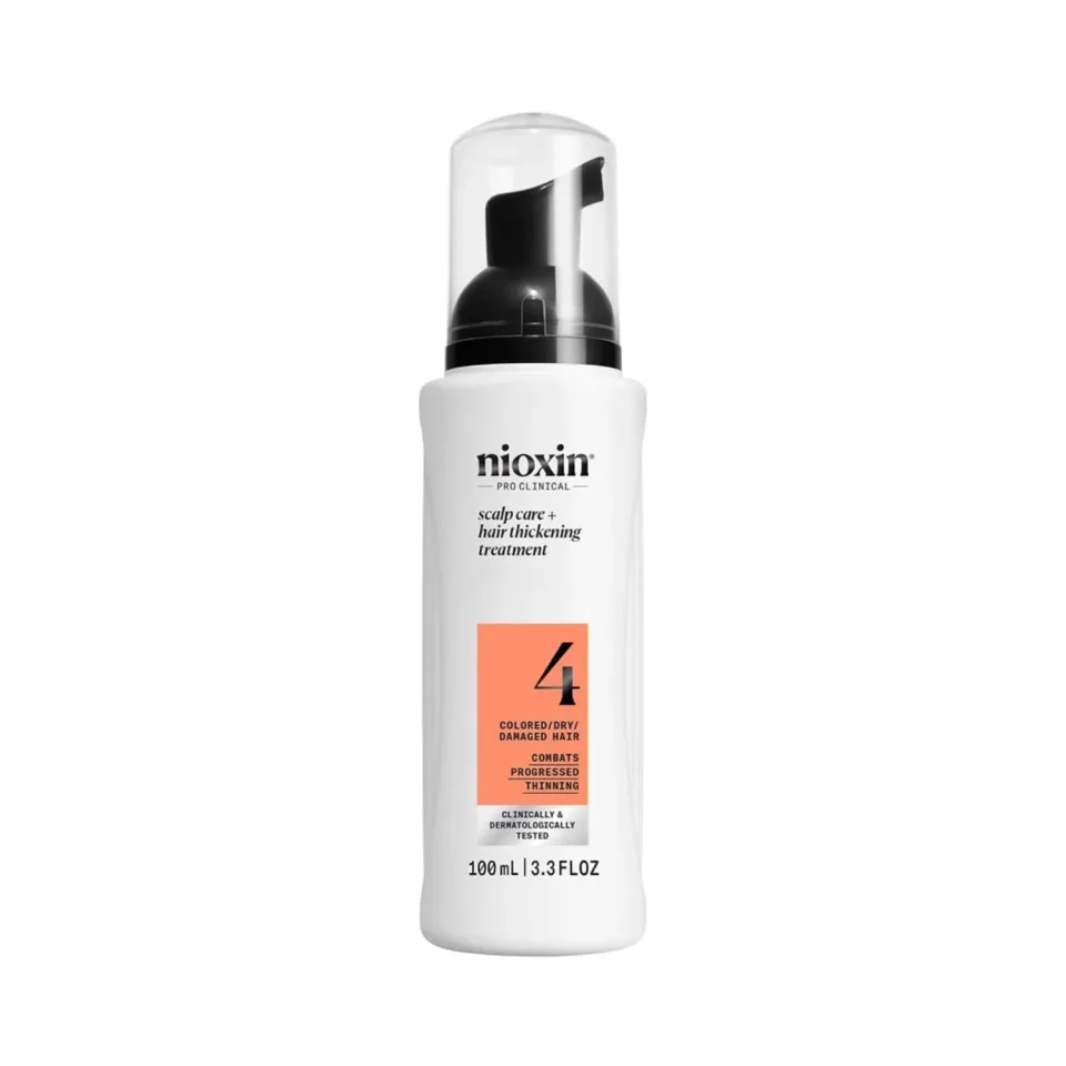 Tratament fără clătire pentru păr vopsit cu subțiere avansată, Nioxin, System 4 Hair Treatment 100 ml