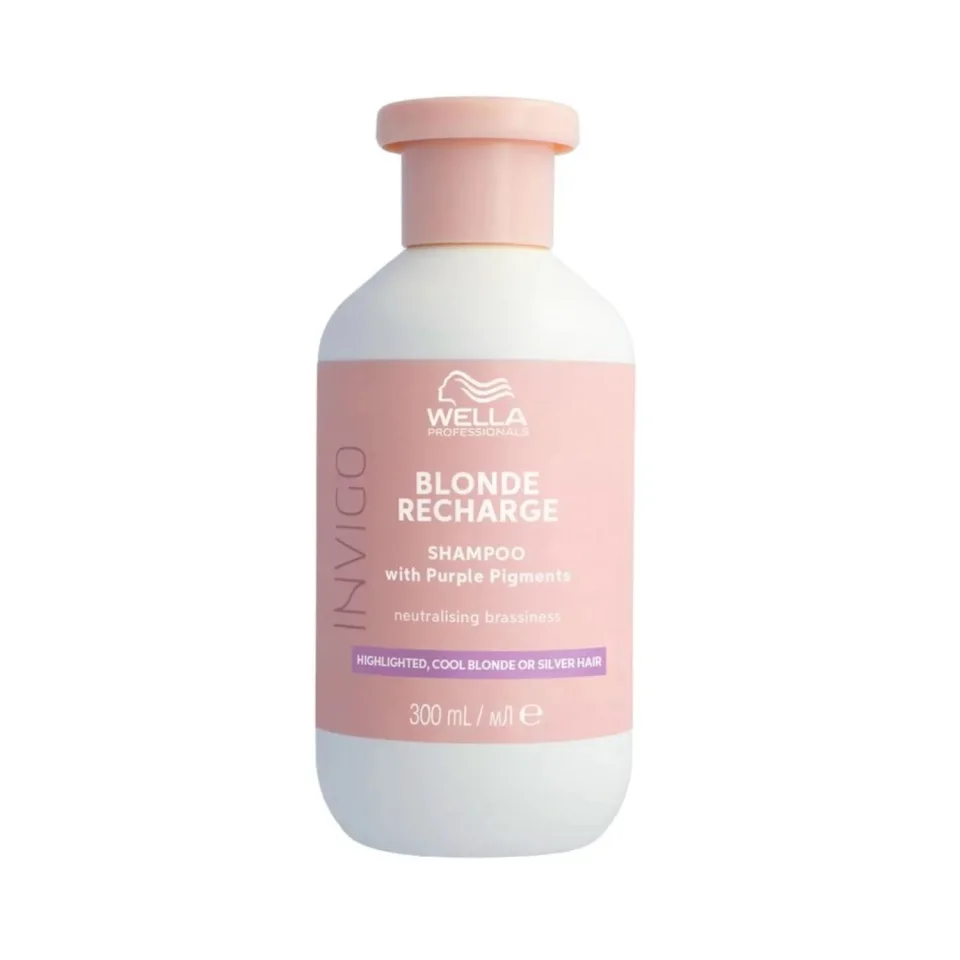 Sampon pentru neutralizarea tonurilor de galben, Wella Professionals, Blonde Recharge Shampoo, 300ml