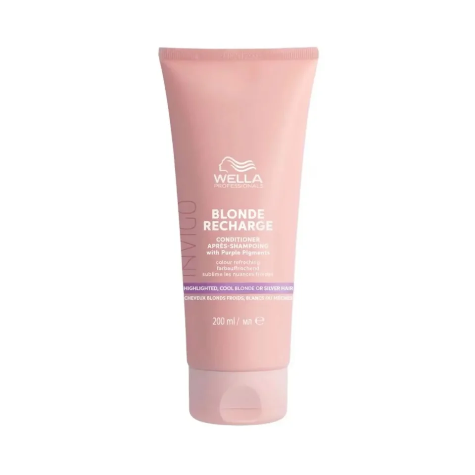 Balsam pentru neutralizarea tonurilor de galben, Wella Professionals, Blonde Recharge Conditioner, 200ml