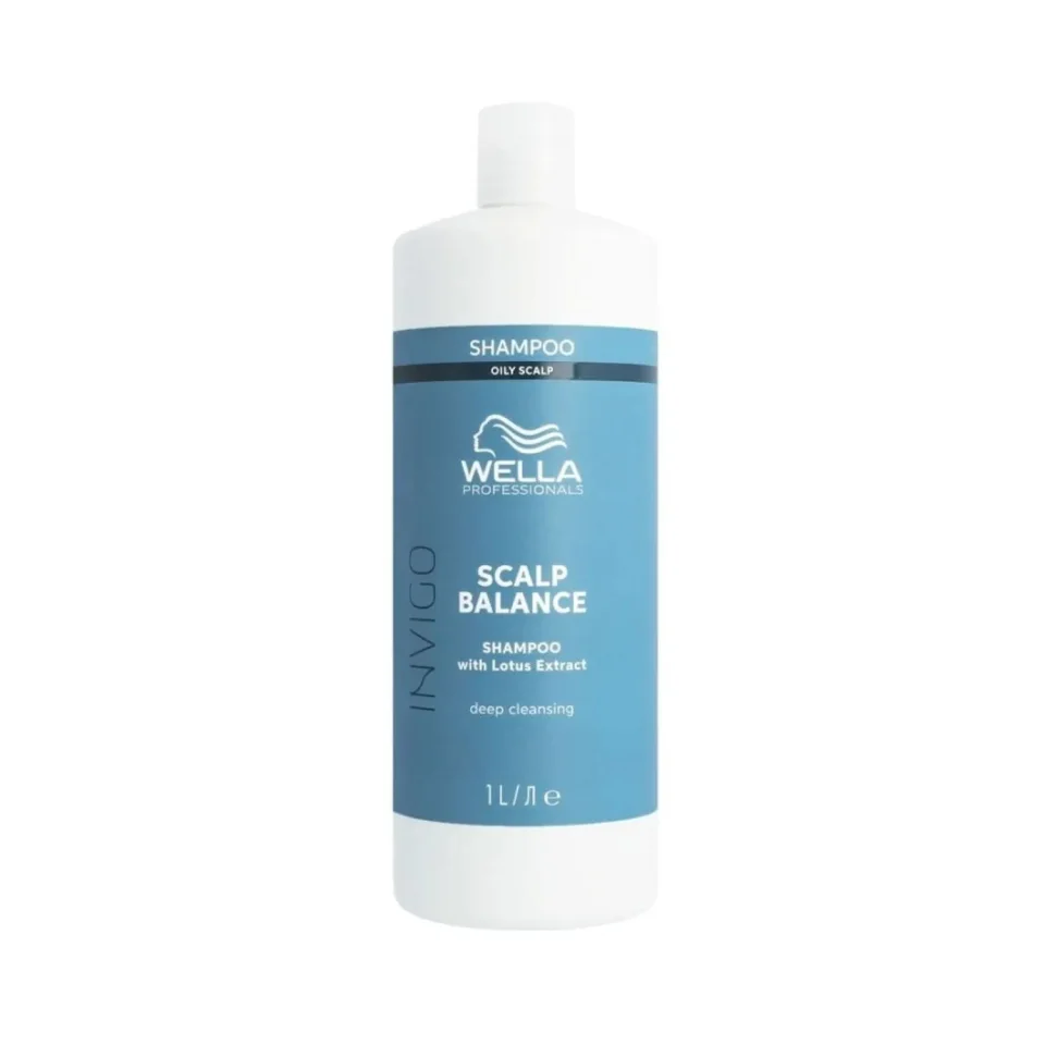Sampon pentru curatare profunda a parului gras, Wella Professionals, Scalp Balance Deep Clean Shampoo, 1000ml