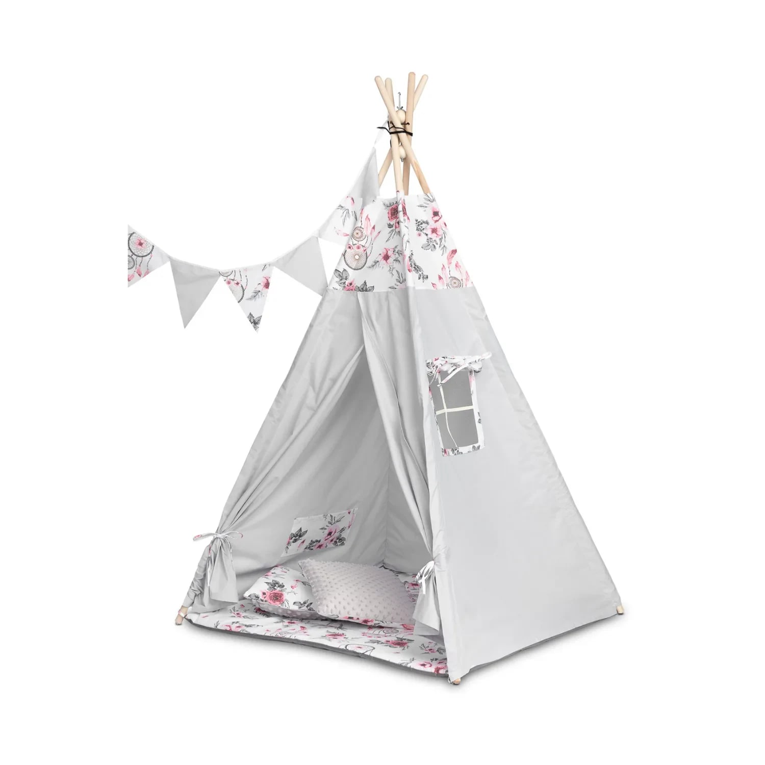 Cort de joaca pentru copii, Toys by Caretero, Tipi Tent Roz