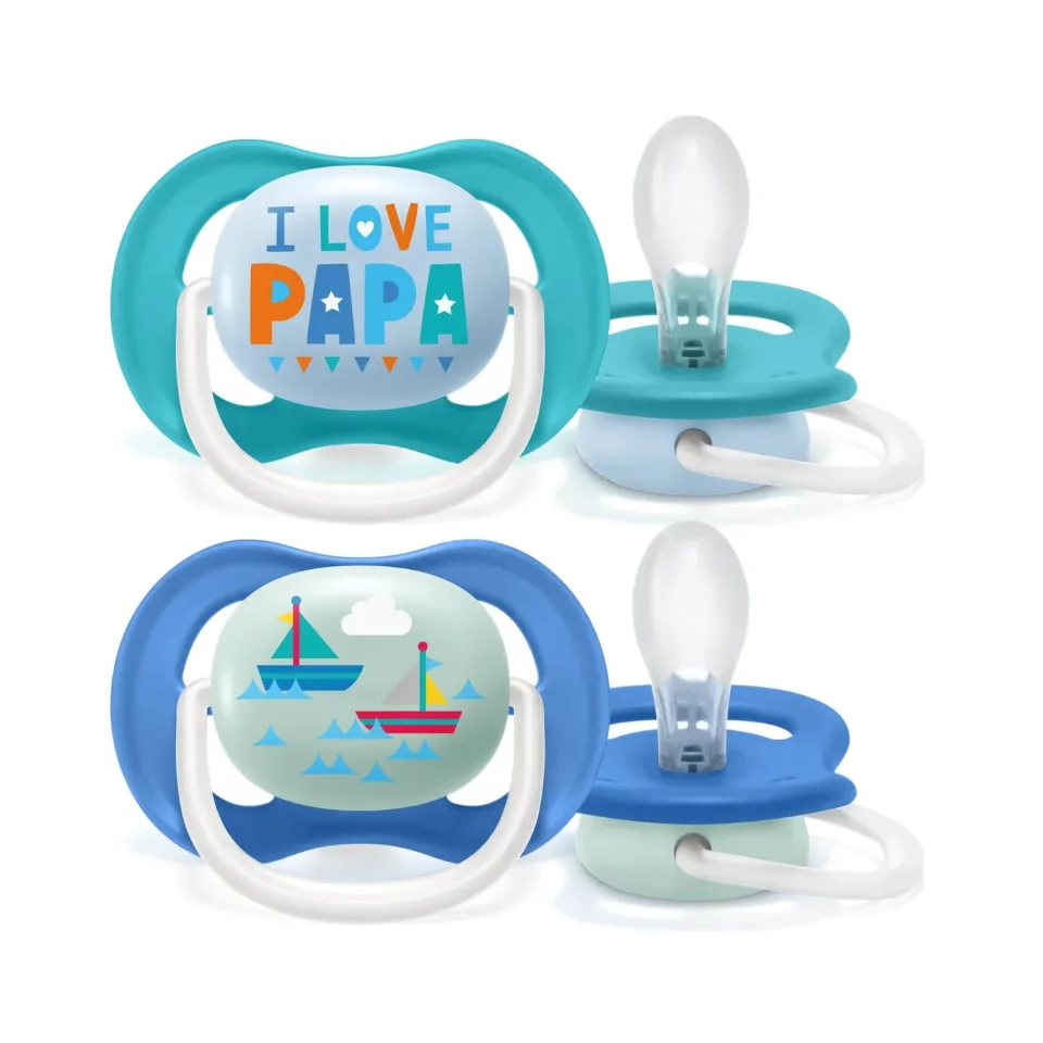 Set de 2 suzete Ultra Air Baieti 6-18luni, Philips Avent