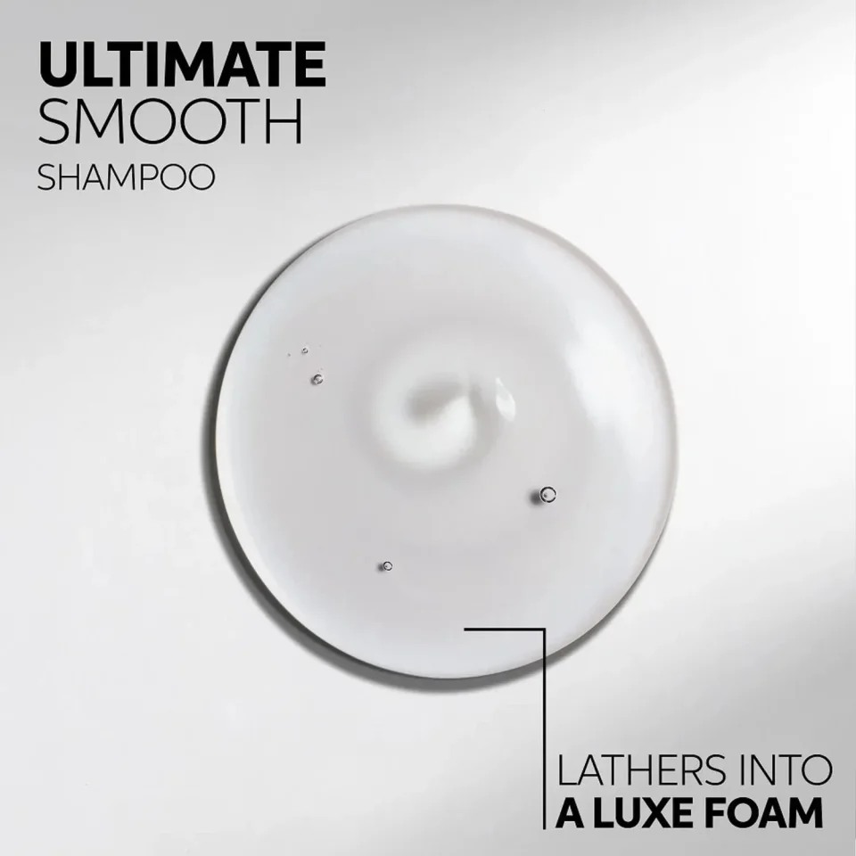 Sampon hidratant pentru par uscat si lipsit de stralucire cu Squalan & Omega 9, cu efect anti-electrizare, Wella Professionals, Ultimate Smooth Shampoo 1000ml — imagine 4