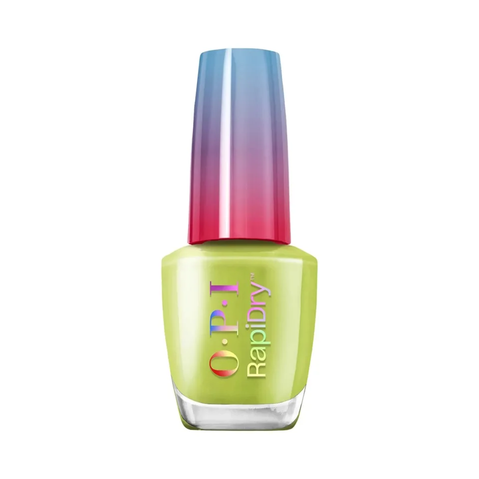 Lac de unghii cu uscare rapida, Opi, RapiDry, Screen-Grab Green, 9ml