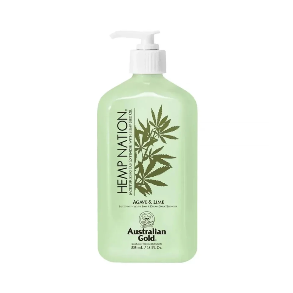 Crema hidratanta pentru prelungirea bronzului, Australian Gold, Hemp Nation Agave&Lime, 535ml