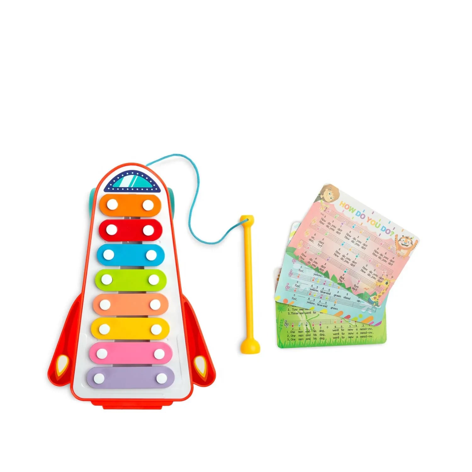 Jucarie educationala chimvale curcubeu, Caretero, Rainbow Cymbals