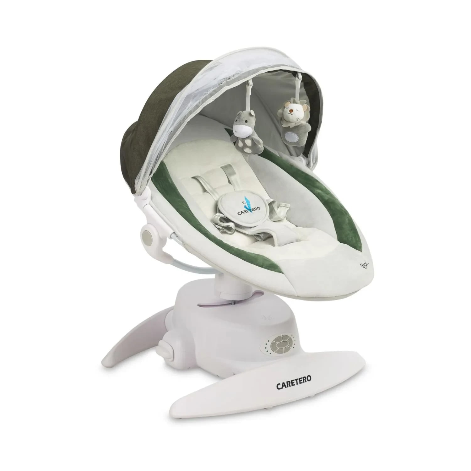 Patut electric rotativ Verde pentru bebelusi, Caretero