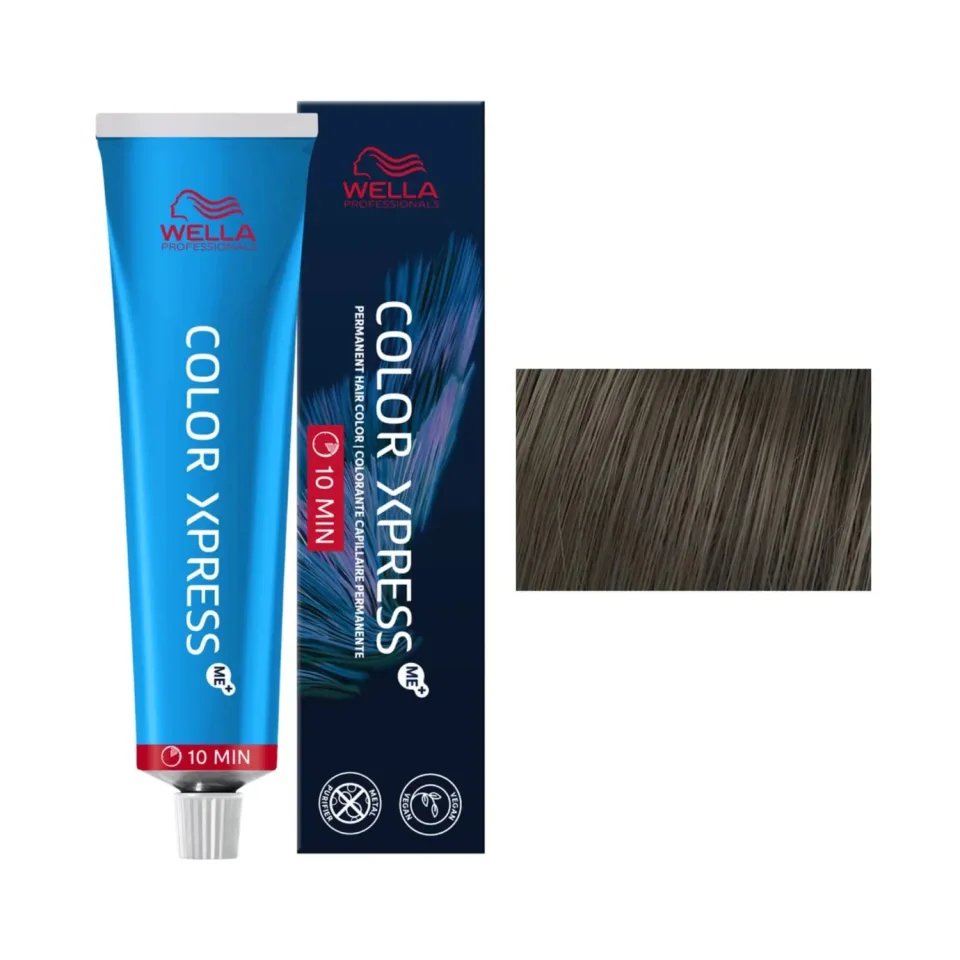Vopsea permanenta pentru retusarea rapida a radacinilor, Wella Professionals, Color Xpress, Medium Brown 4/, 60ml